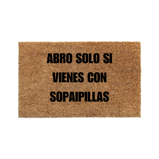 Abro solo si vienes con sopaipillas-thedoormat.cl