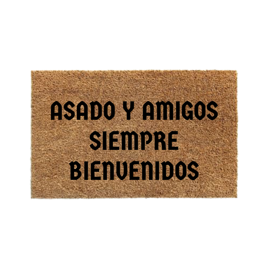Asado y amigos siempre bienvenidos-thedoormat.cl