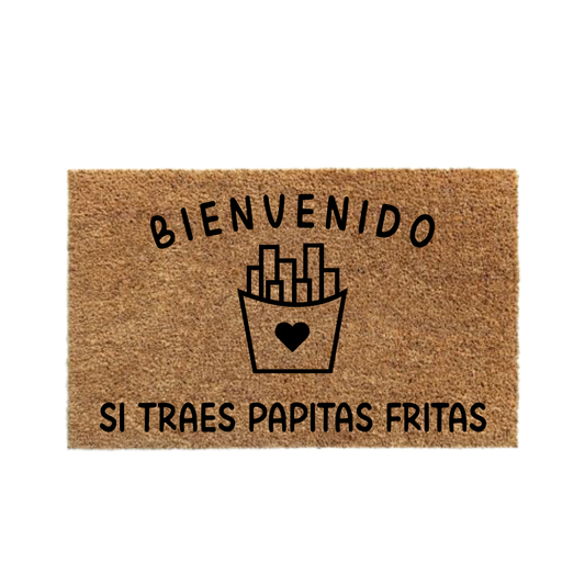 Bienvenido si traes papas fritas-thedoormat.cl