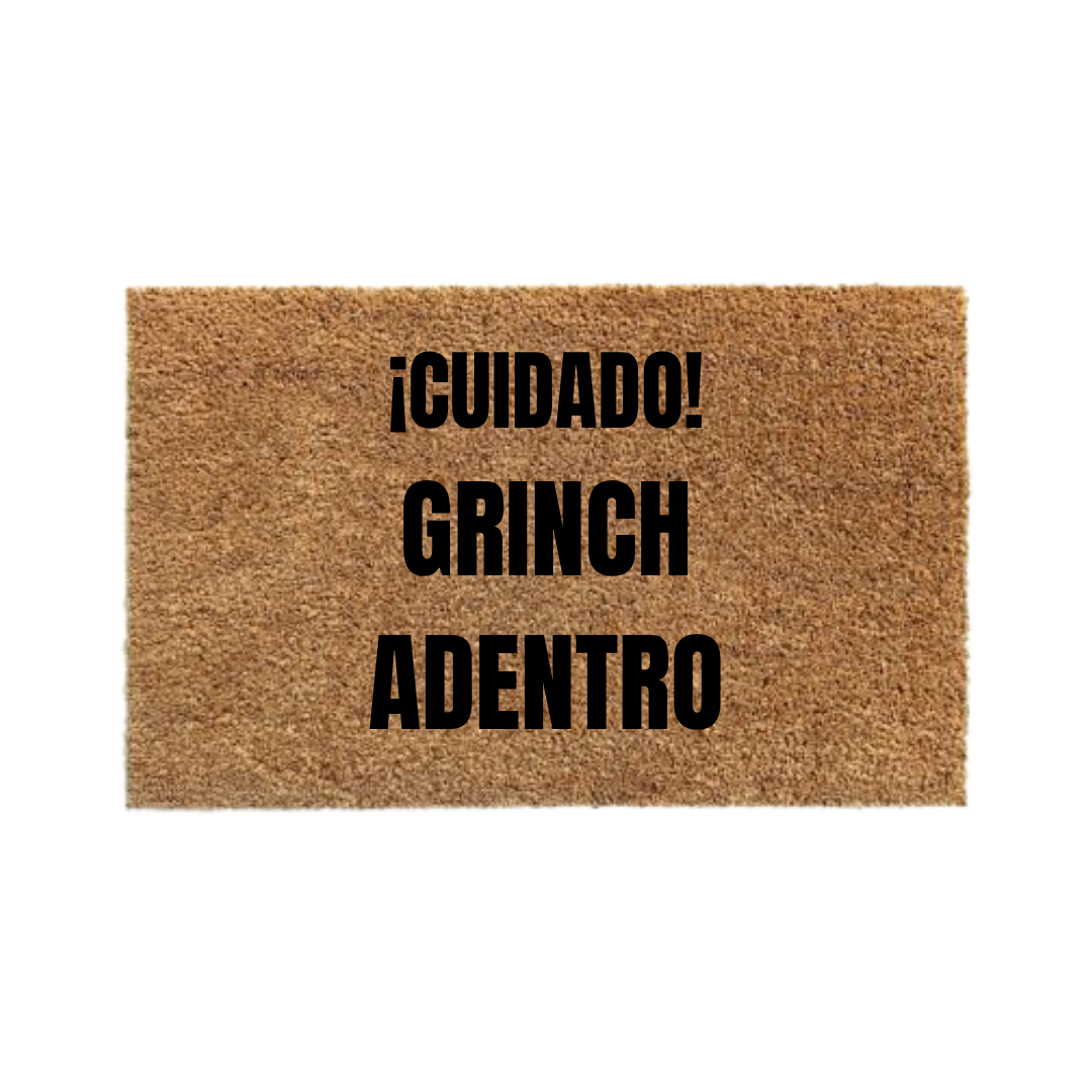 Cuidado Grinch Adentro-thedoormat.cl