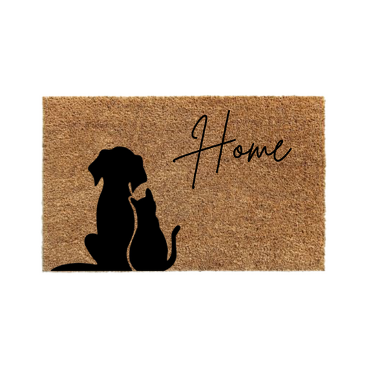 Home dog&cat siluetas-thedoormat.cl
