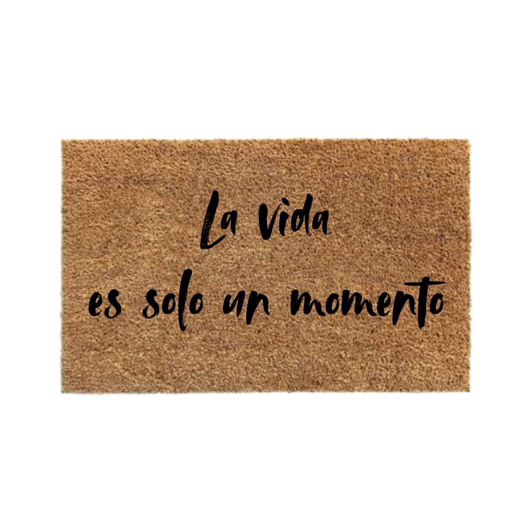 La vida es solo un momento-thedoormat.cl
