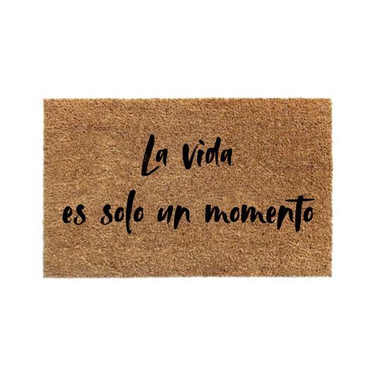 La vida es solo un momento-thedoormat.cl