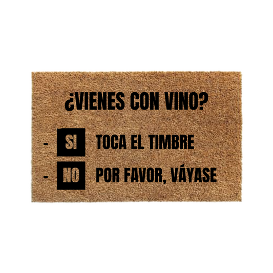 Vienes con vino-thedoormat.cl